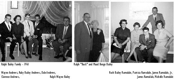 Ralph Bailey Family 1961 